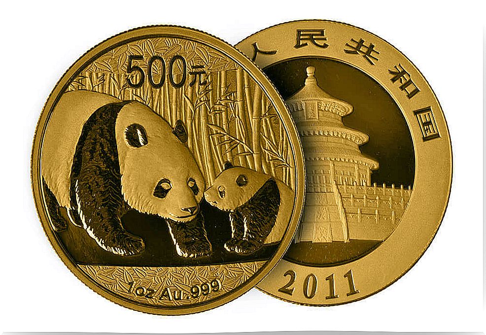 Panda bear: one of the most desired coins